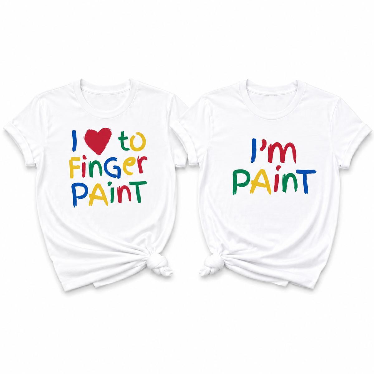 Finger Paint Set - Men and Women's Shirts